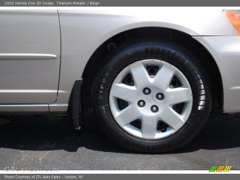 Titanium Metallic / Beige 2002 Honda Civic EX Sedan