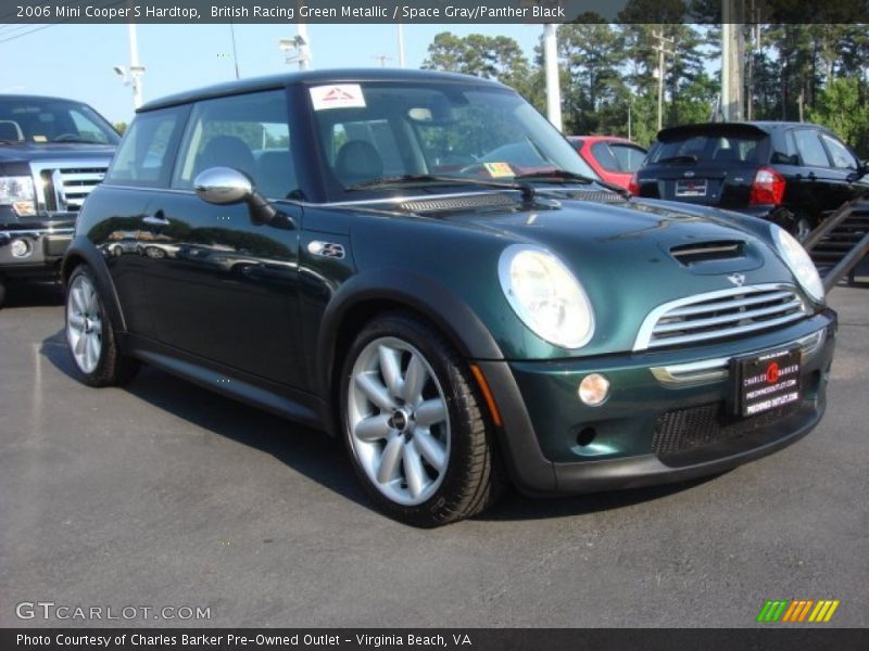 British Racing Green Metallic / Space Gray/Panther Black 2006 Mini Cooper S Hardtop