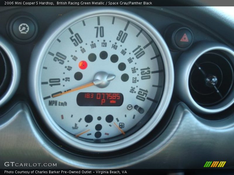 British Racing Green Metallic / Space Gray/Panther Black 2006 Mini Cooper S Hardtop