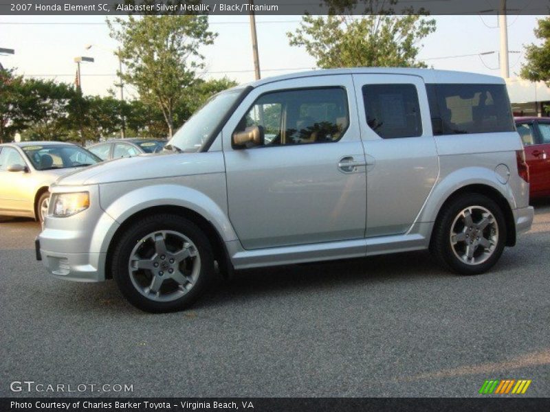 Alabaster Silver Metallic / Black/Titanium 2007 Honda Element SC