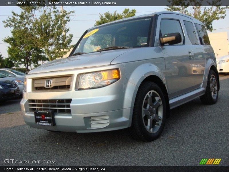 Alabaster Silver Metallic / Black/Titanium 2007 Honda Element SC