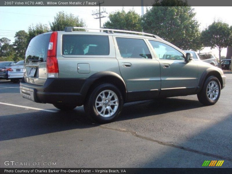 Willow Green Metallic / Taupe 2007 Volvo XC70 AWD