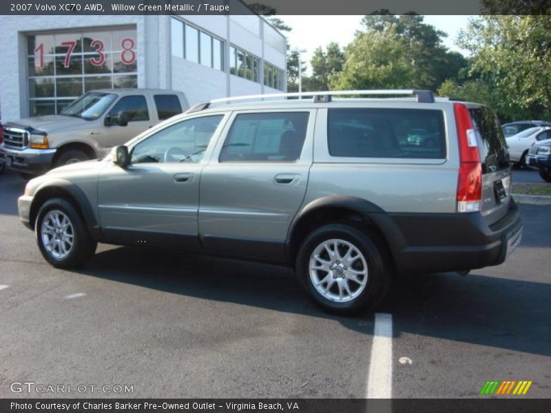 Willow Green Metallic / Taupe 2007 Volvo XC70 AWD