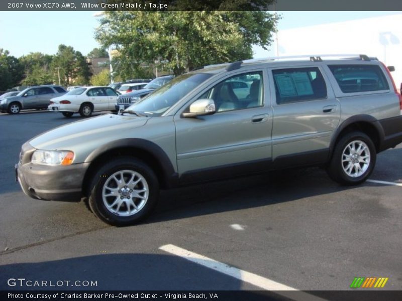 Willow Green Metallic / Taupe 2007 Volvo XC70 AWD