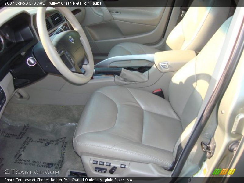 Willow Green Metallic / Taupe 2007 Volvo XC70 AWD