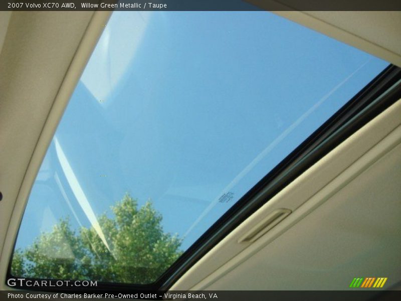 Willow Green Metallic / Taupe 2007 Volvo XC70 AWD