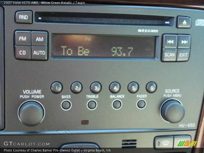 Willow Green Metallic / Taupe 2007 Volvo XC70 AWD