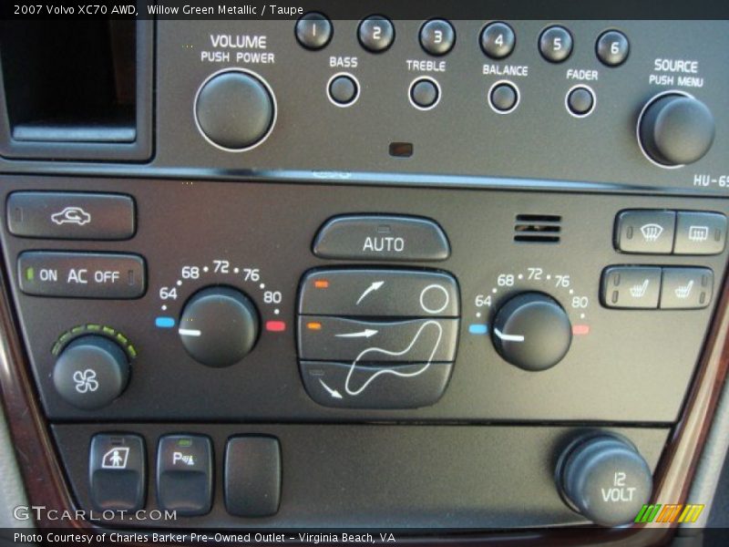Willow Green Metallic / Taupe 2007 Volvo XC70 AWD