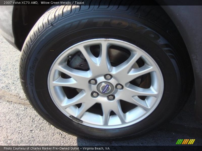 Willow Green Metallic / Taupe 2007 Volvo XC70 AWD