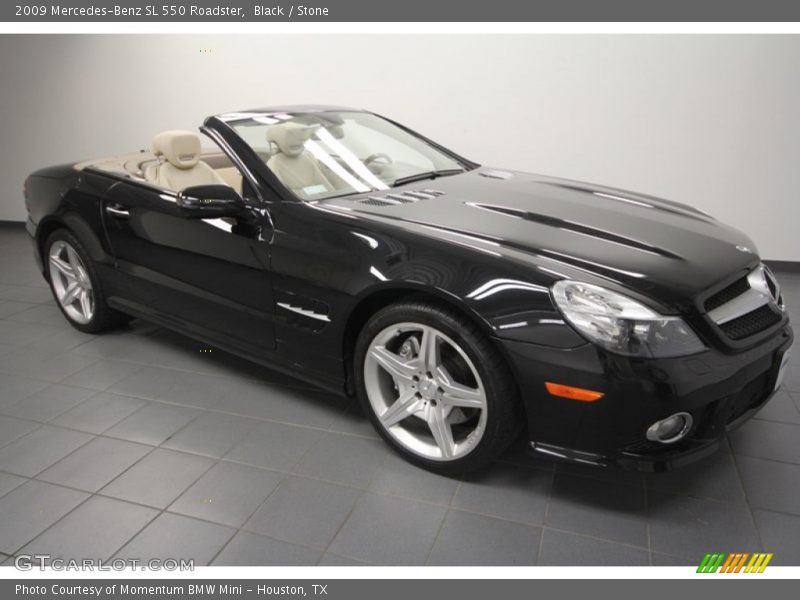 Black / Stone 2009 Mercedes-Benz SL 550 Roadster