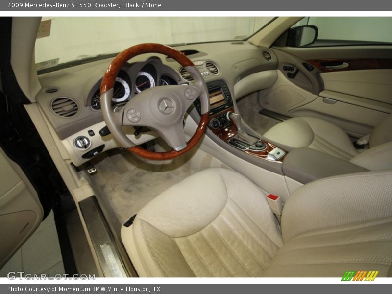 Black / Stone 2009 Mercedes-Benz SL 550 Roadster