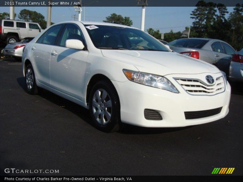 Super White / Ash 2011 Toyota Camry LE