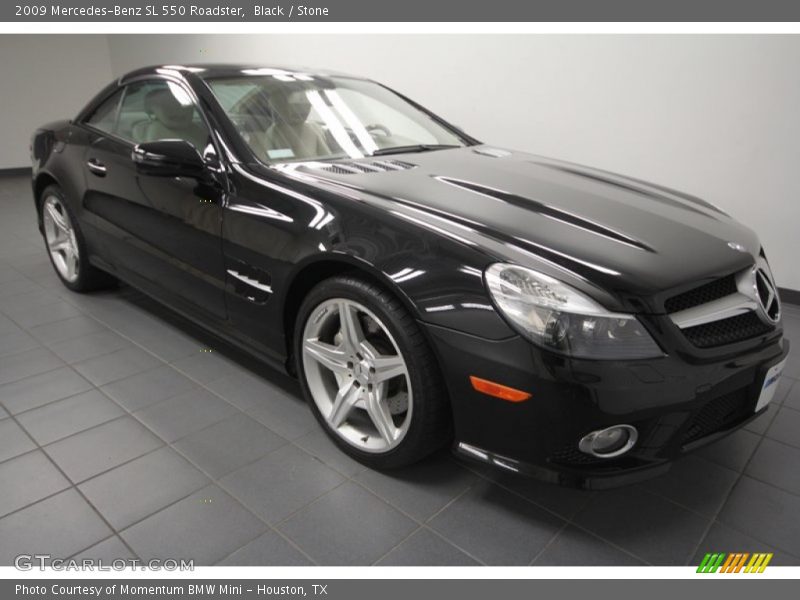 Black / Stone 2009 Mercedes-Benz SL 550 Roadster