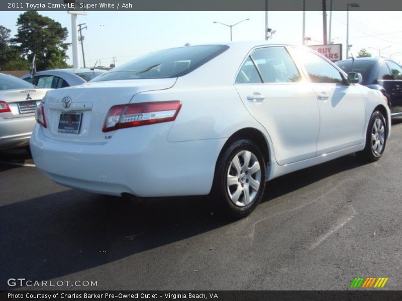 Super White / Ash 2011 Toyota Camry LE