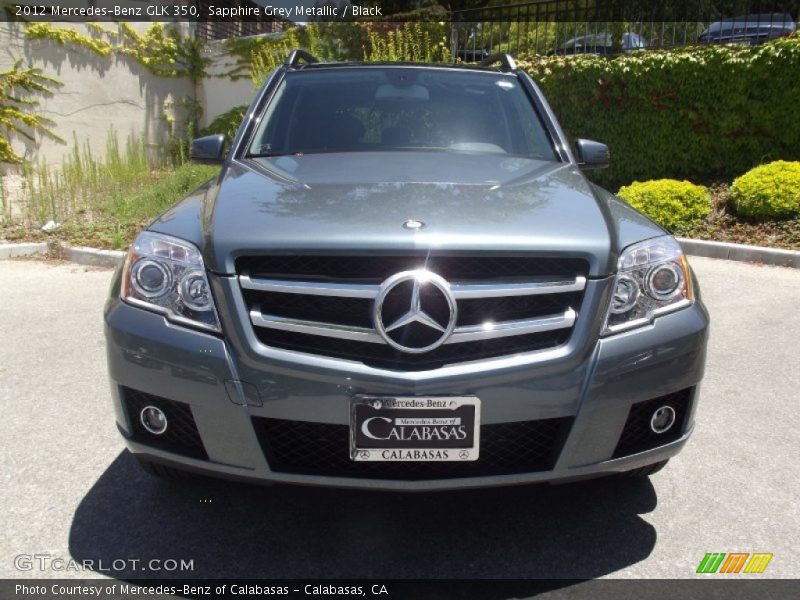 Sapphire Grey Metallic / Black 2012 Mercedes-Benz GLK 350