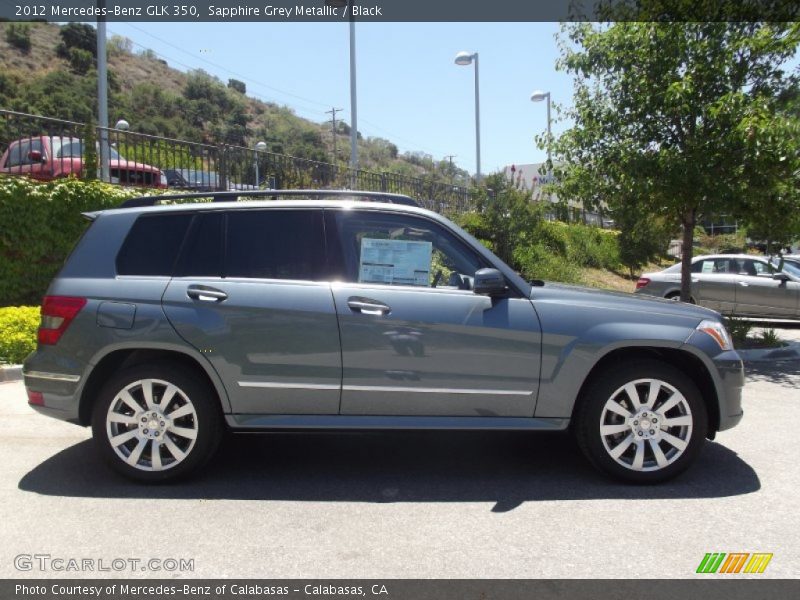 Sapphire Grey Metallic / Black 2012 Mercedes-Benz GLK 350