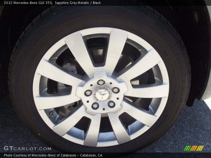 Sapphire Grey Metallic / Black 2012 Mercedes-Benz GLK 350