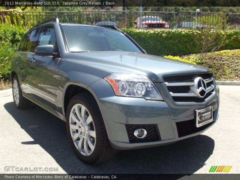 Sapphire Grey Metallic / Black 2012 Mercedes-Benz GLK 350