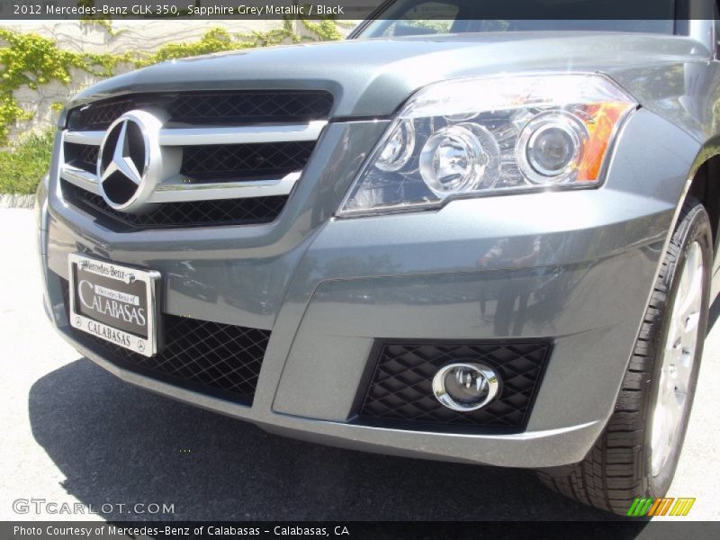 Sapphire Grey Metallic / Black 2012 Mercedes-Benz GLK 350