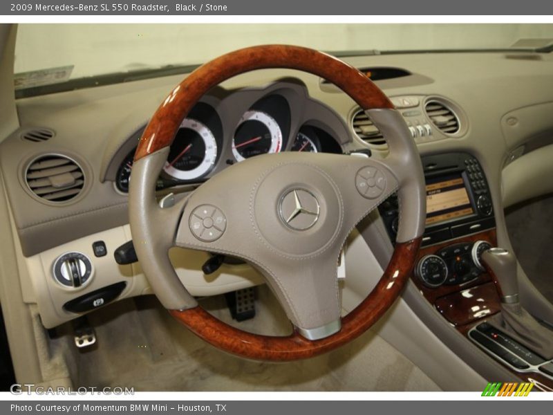 Black / Stone 2009 Mercedes-Benz SL 550 Roadster
