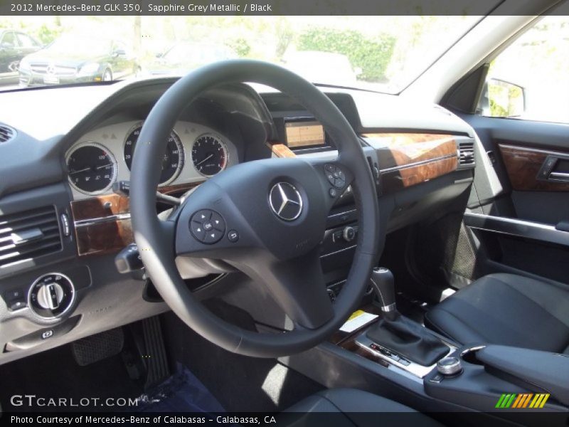Sapphire Grey Metallic / Black 2012 Mercedes-Benz GLK 350