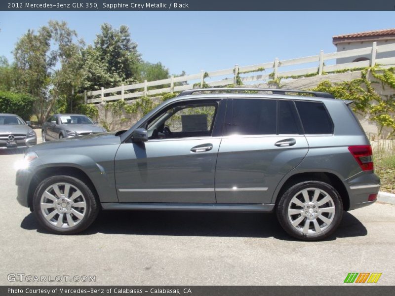 Sapphire Grey Metallic / Black 2012 Mercedes-Benz GLK 350