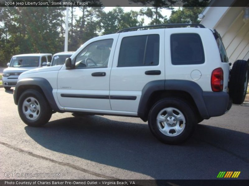 Stone White / Taupe 2004 Jeep Liberty Sport