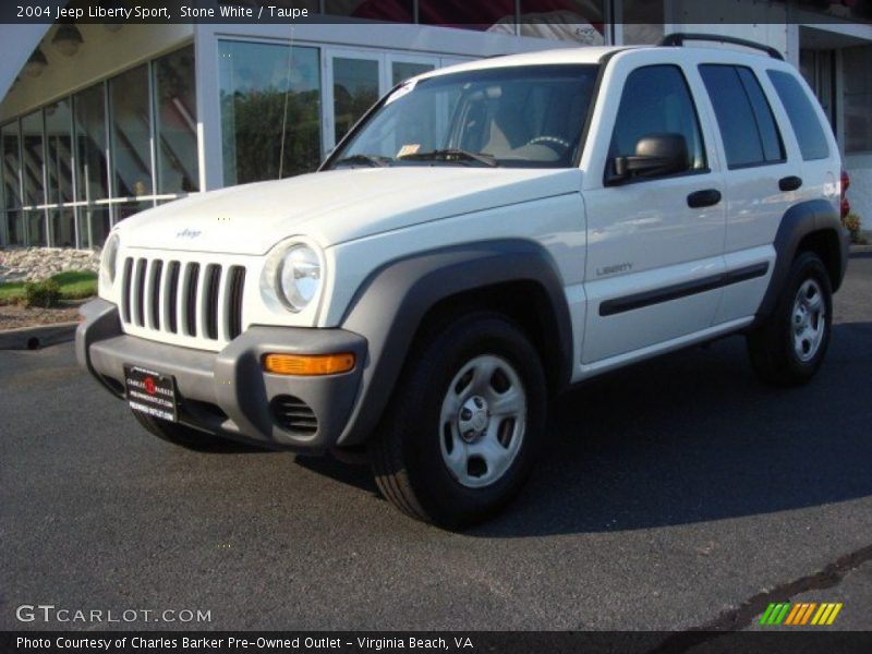 Stone White / Taupe 2004 Jeep Liberty Sport