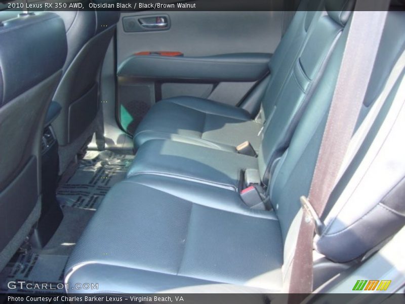 Obsidian Black / Black/Brown Walnut 2010 Lexus RX 350 AWD