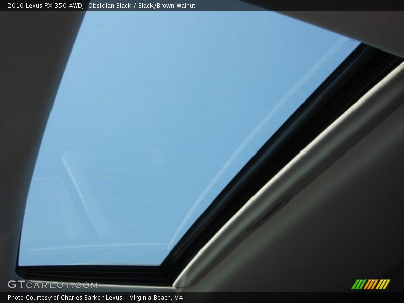 Obsidian Black / Black/Brown Walnut 2010 Lexus RX 350 AWD