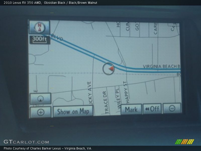 Obsidian Black / Black/Brown Walnut 2010 Lexus RX 350 AWD