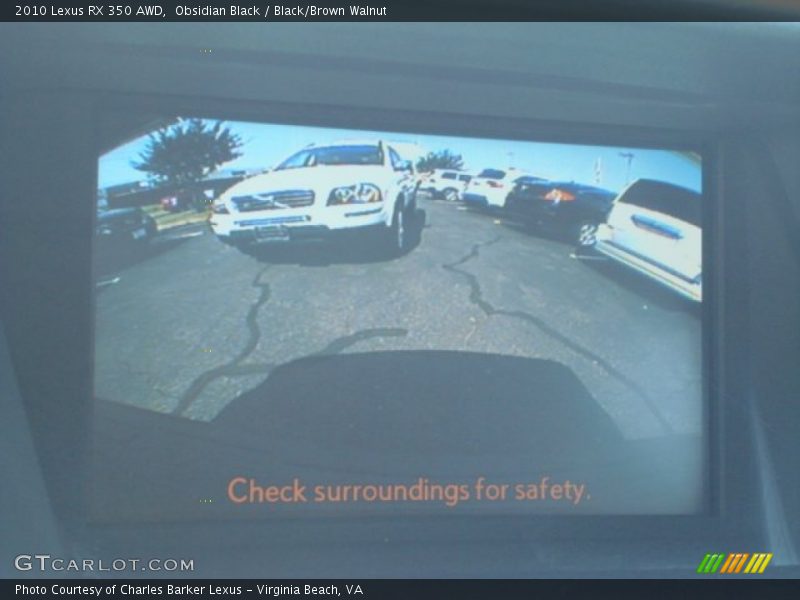 Obsidian Black / Black/Brown Walnut 2010 Lexus RX 350 AWD
