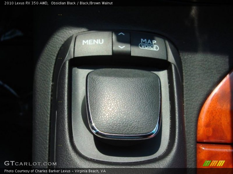 Obsidian Black / Black/Brown Walnut 2010 Lexus RX 350 AWD