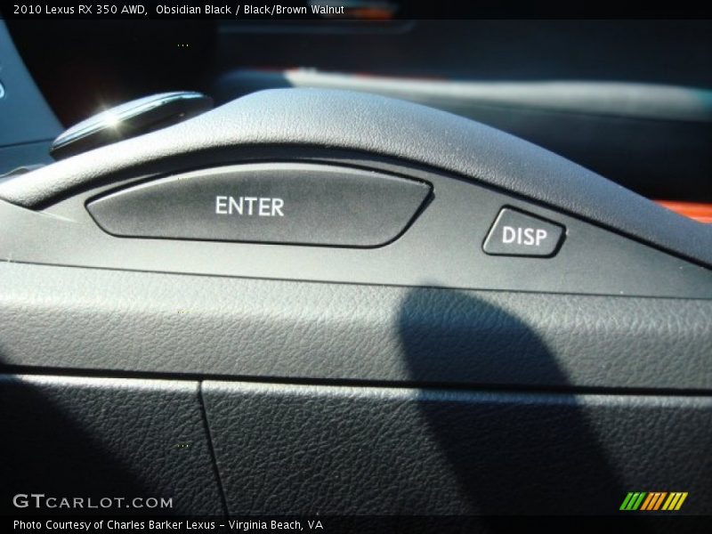 Obsidian Black / Black/Brown Walnut 2010 Lexus RX 350 AWD