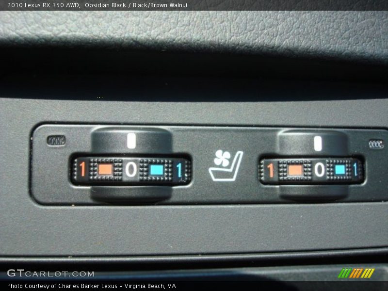 Obsidian Black / Black/Brown Walnut 2010 Lexus RX 350 AWD