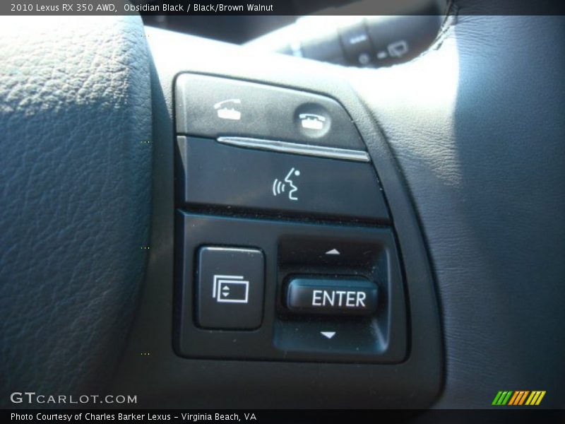 Obsidian Black / Black/Brown Walnut 2010 Lexus RX 350 AWD