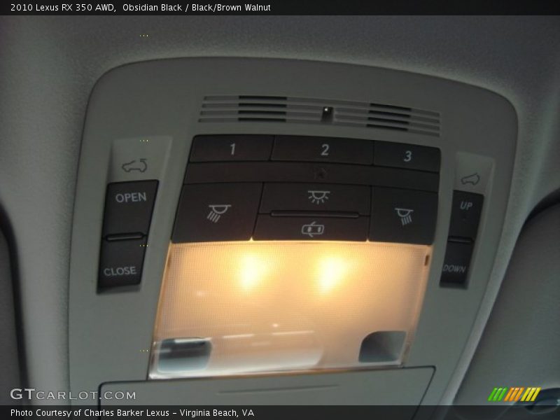 Obsidian Black / Black/Brown Walnut 2010 Lexus RX 350 AWD
