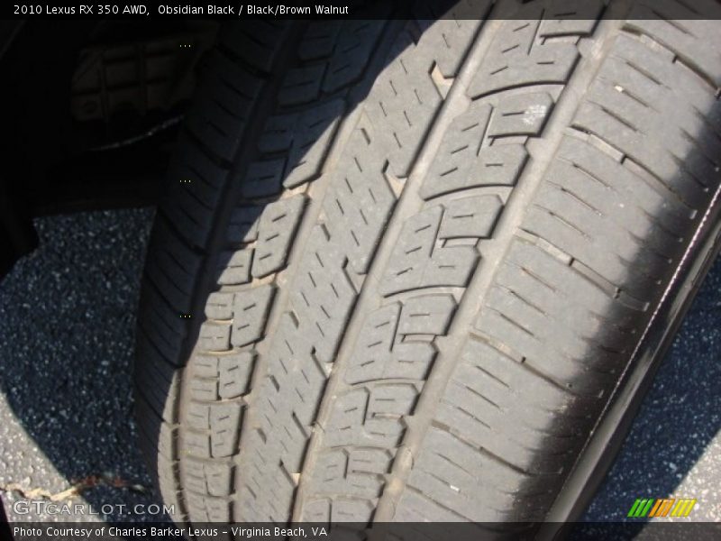 Obsidian Black / Black/Brown Walnut 2010 Lexus RX 350 AWD