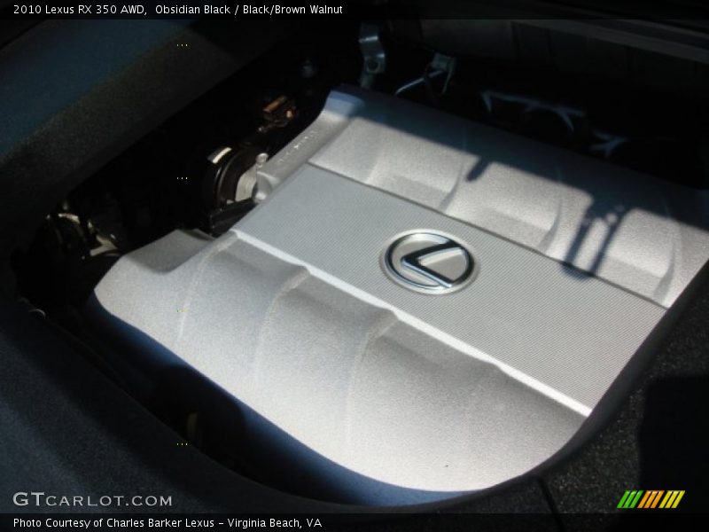 Obsidian Black / Black/Brown Walnut 2010 Lexus RX 350 AWD