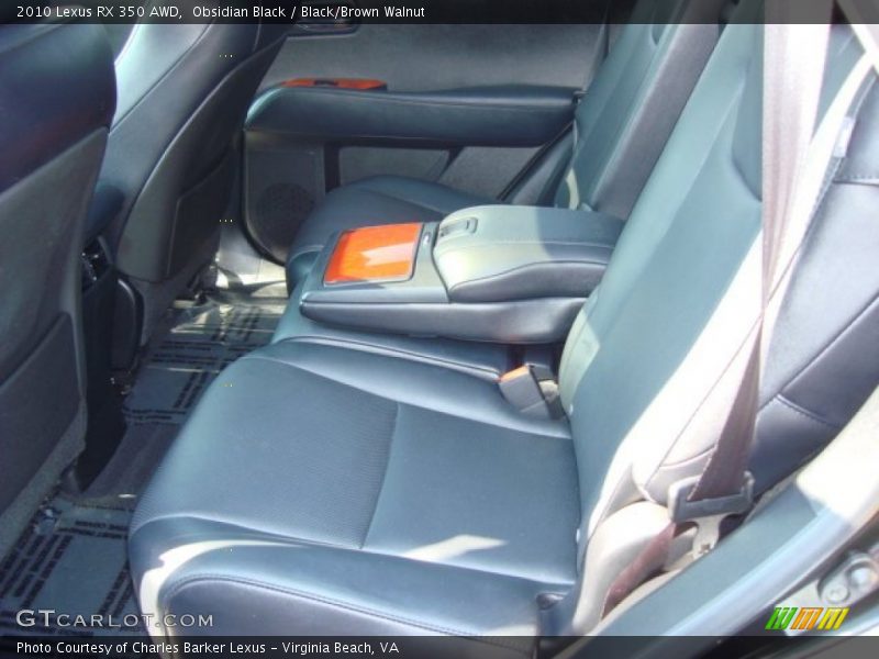 Obsidian Black / Black/Brown Walnut 2010 Lexus RX 350 AWD