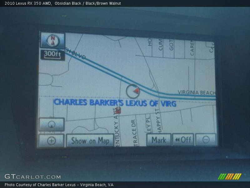 Obsidian Black / Black/Brown Walnut 2010 Lexus RX 350 AWD