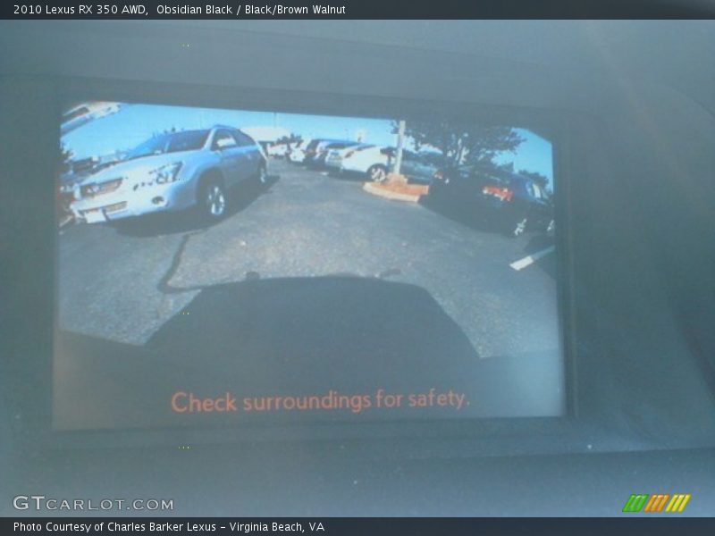 Obsidian Black / Black/Brown Walnut 2010 Lexus RX 350 AWD