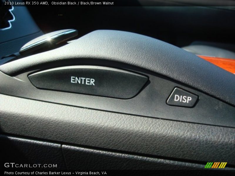 Obsidian Black / Black/Brown Walnut 2010 Lexus RX 350 AWD