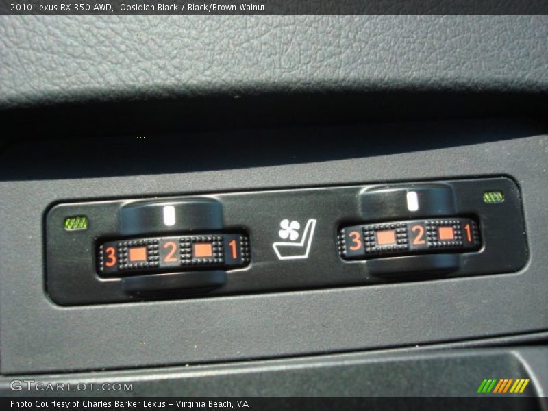 Obsidian Black / Black/Brown Walnut 2010 Lexus RX 350 AWD