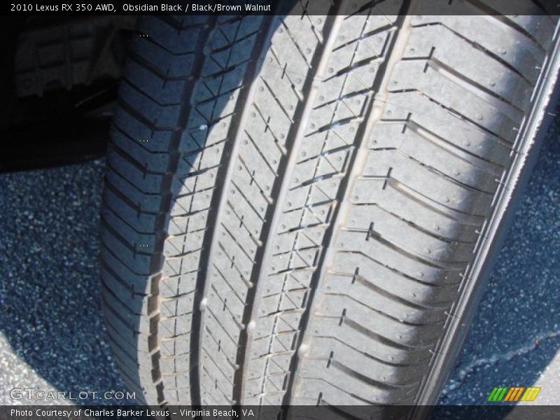 Obsidian Black / Black/Brown Walnut 2010 Lexus RX 350 AWD