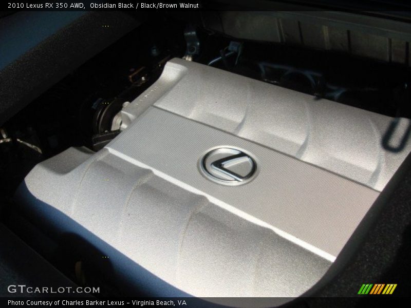 Obsidian Black / Black/Brown Walnut 2010 Lexus RX 350 AWD