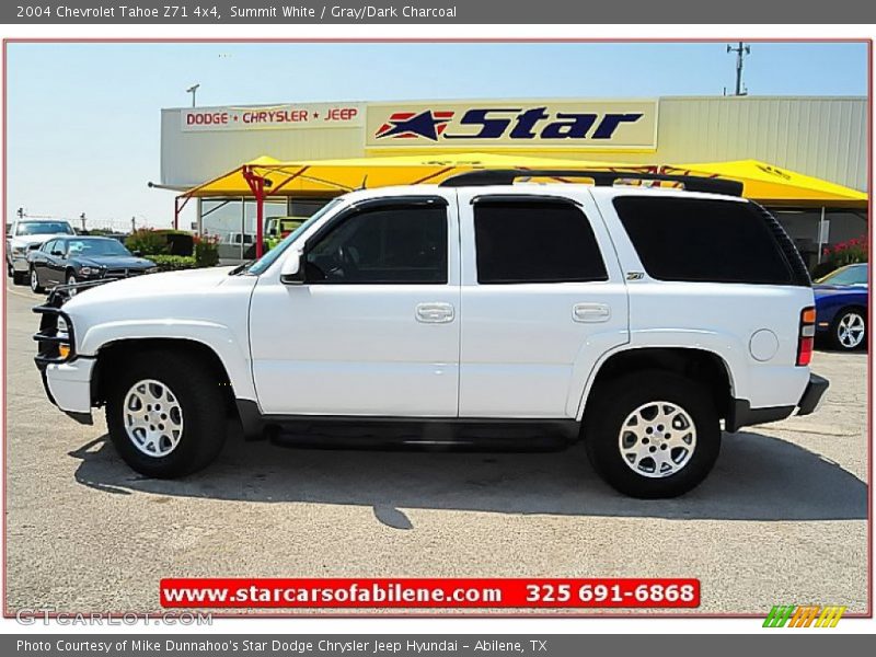 Summit White / Gray/Dark Charcoal 2004 Chevrolet Tahoe Z71 4x4