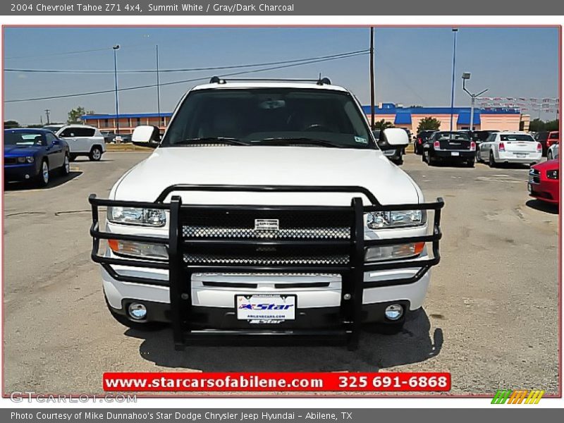 Summit White / Gray/Dark Charcoal 2004 Chevrolet Tahoe Z71 4x4