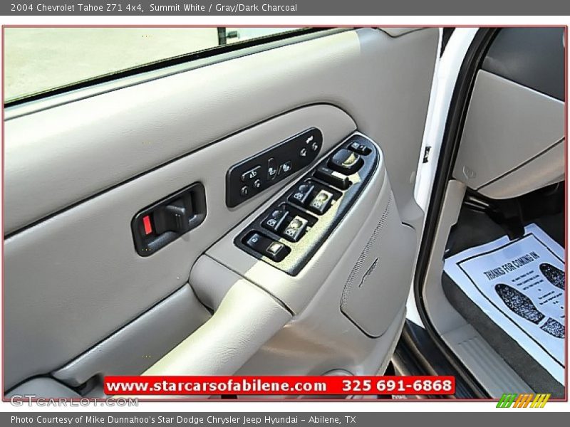 Summit White / Gray/Dark Charcoal 2004 Chevrolet Tahoe Z71 4x4