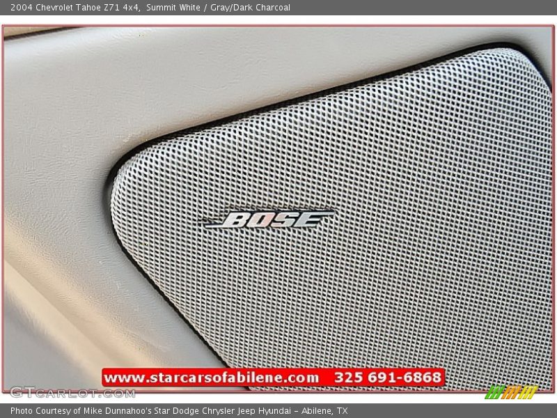 Summit White / Gray/Dark Charcoal 2004 Chevrolet Tahoe Z71 4x4
